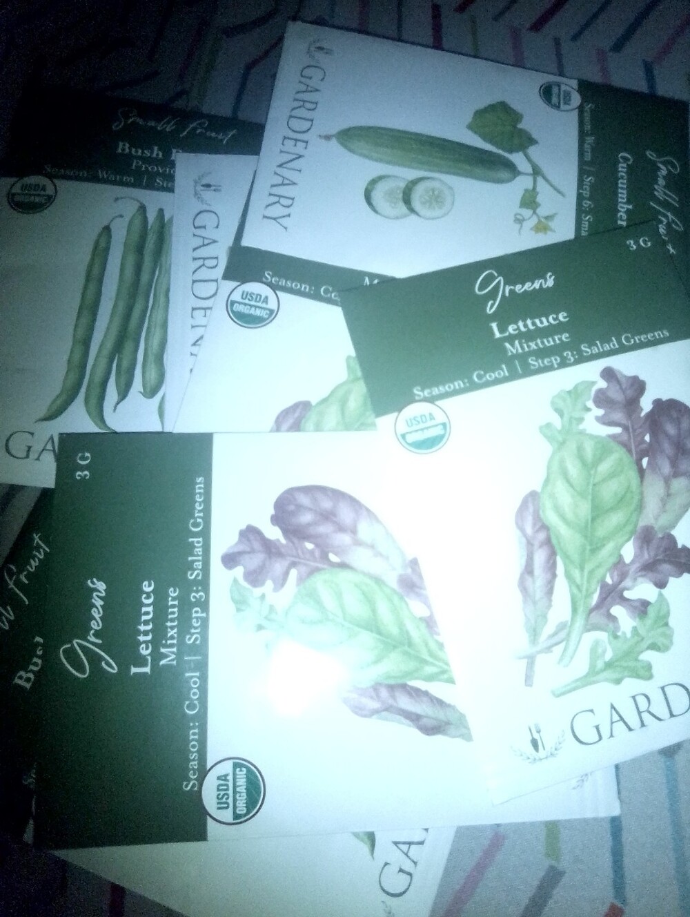 Ardene Gardenary Lettuce & Cucumber Packets — Green and Purple